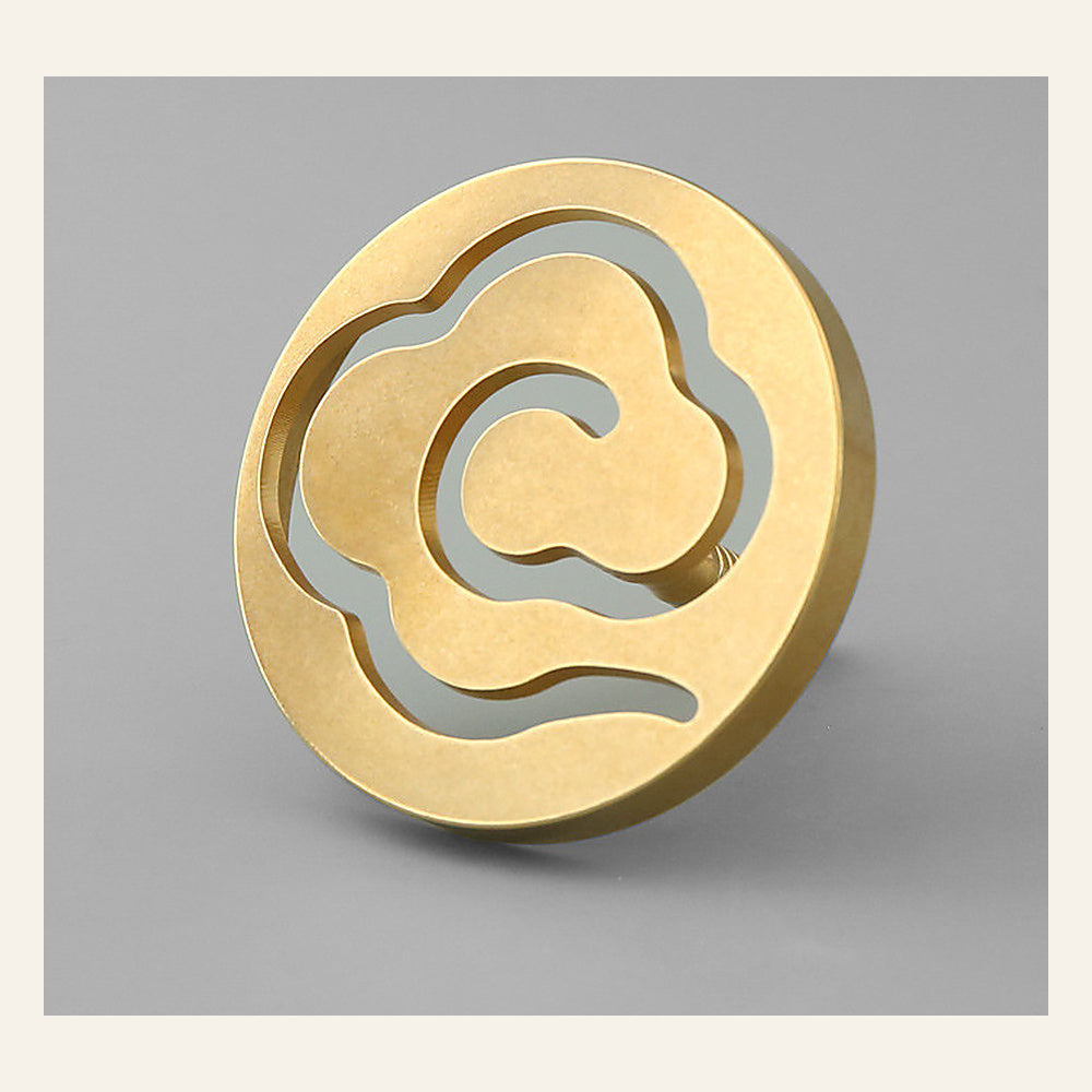 Auspicious Cloud Seal Mold 6.0 cm